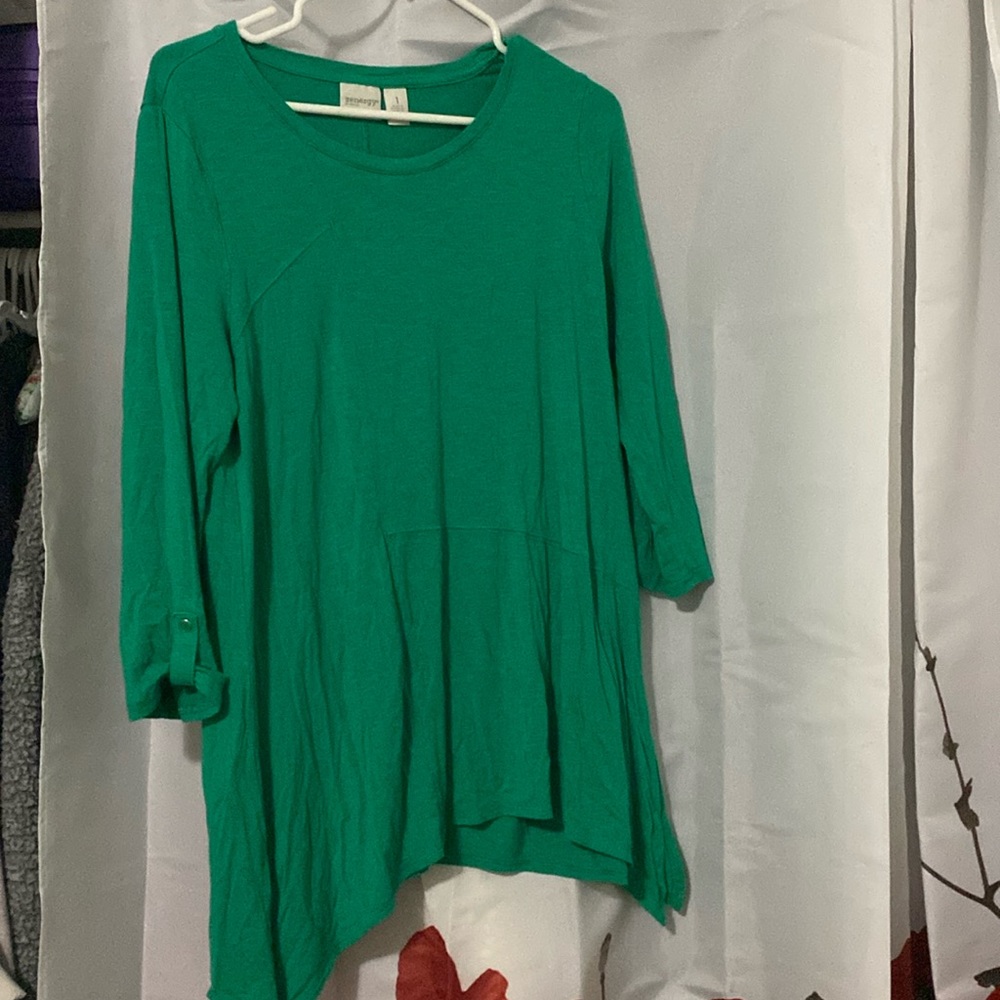 Zenergy by Chicos Green tunic size m.